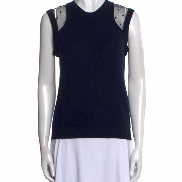 Chloe Navy Knit Top - Picture 5 of 5